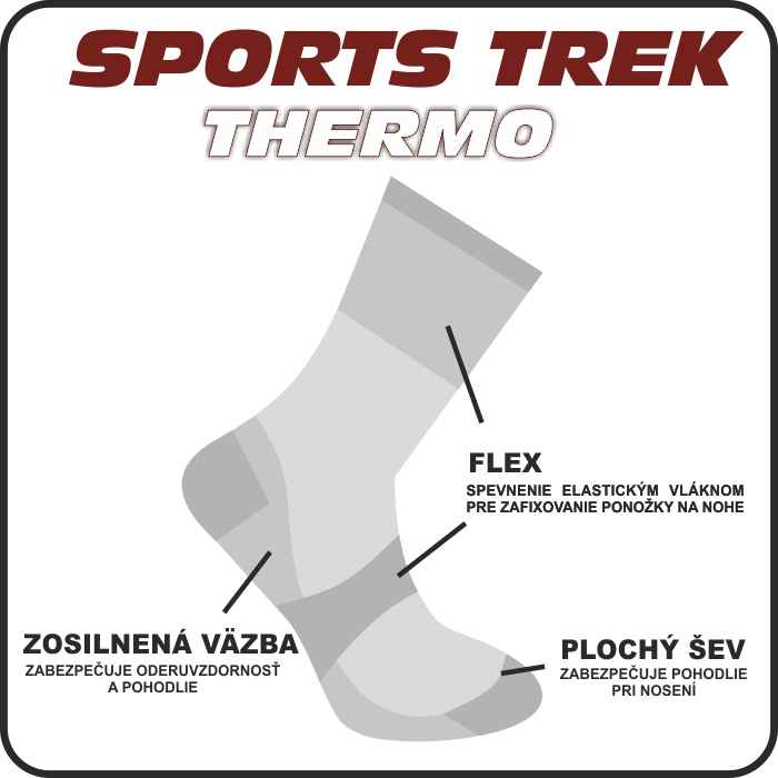 Sports Trek Thermo Ponožky