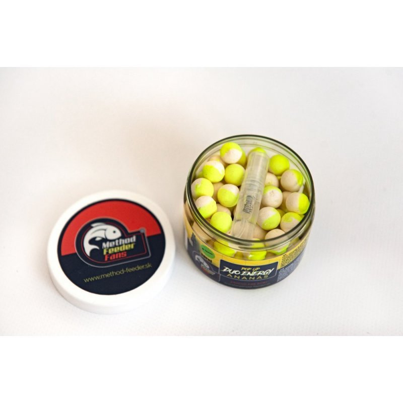 Plovoucí Boilies Method Feeder Fans Duo Energy 12mm 150ml + Sprej Esence 2ml