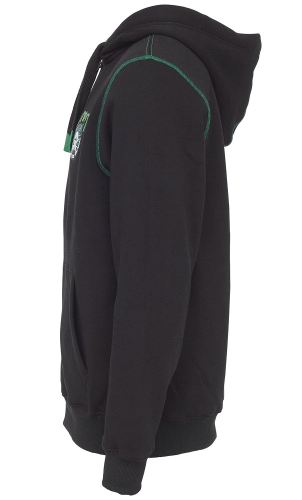 Madcat Mikina Badge Logo Zip Hoodie Black Caviar