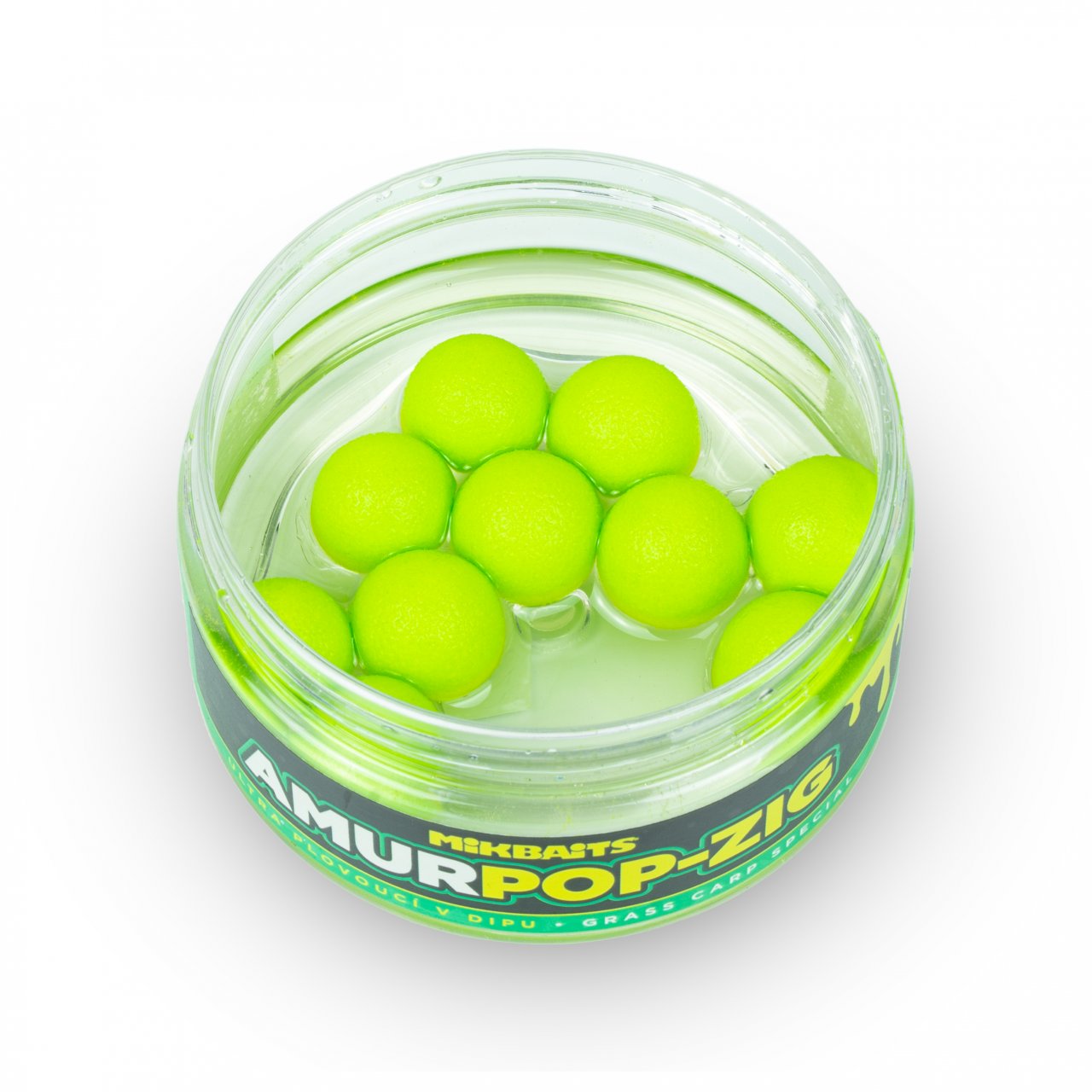 Mikbaits Amur Zig Ultra Plovoucí boilies v dipu 15mm 100ml