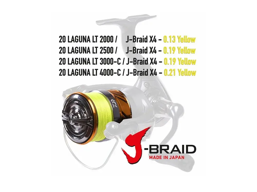 Daiwa Naviják se Šňůrou 20 Laguna LT 2500 JB4 0,19mm YL