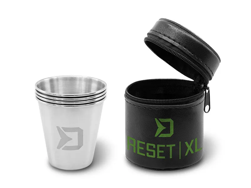 Delphin Set nerezových pohárků RESET XL 4v1