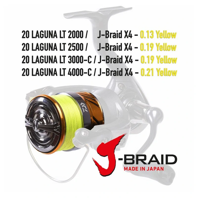 Daiwa Naviják se Šňůrou 20 Laguna LT 4000-C JB4 0,21mm YL