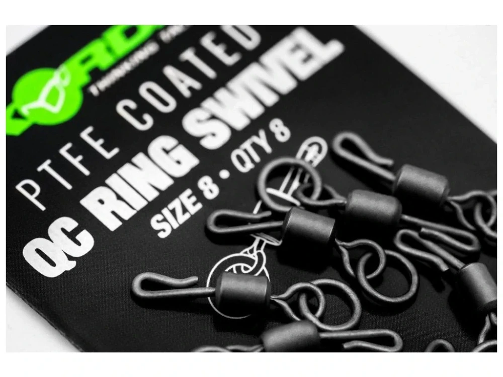 Korda Obratlík PTFE QC Ring Swivel 8 8ks