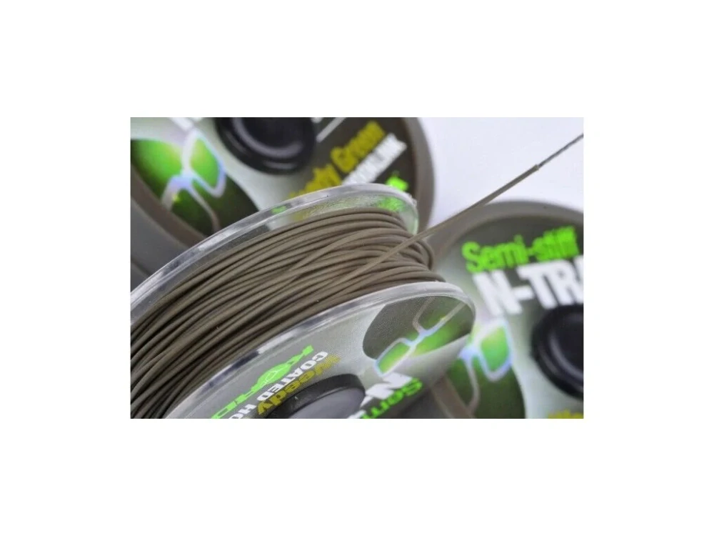 Korda Ztužená šňůrka N-Trap Semi Stiff Weedy Green 20m