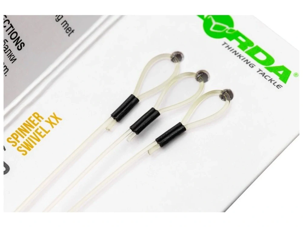 Korda návazce Booms Spinner Swivel XX 5,5inch 35lb 3ks