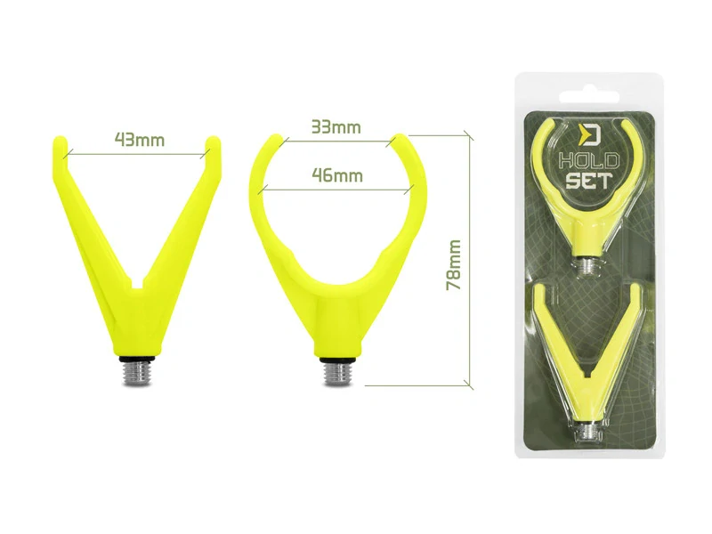 Delphin Sada držáků HoldSET Fluo žlutá