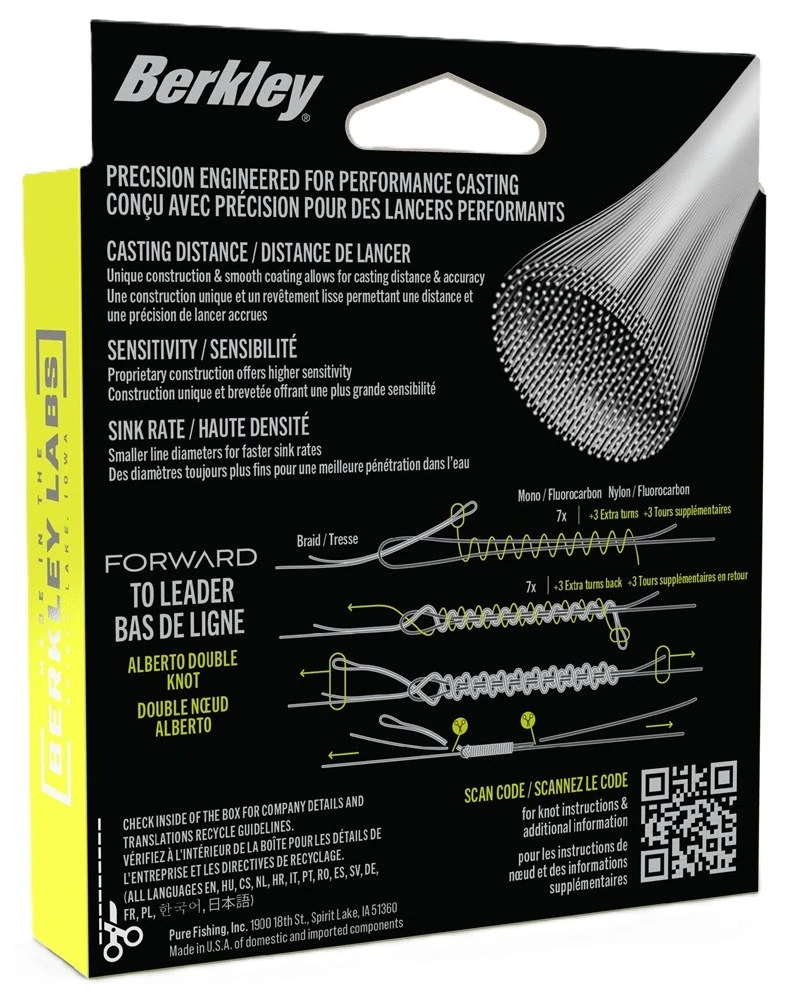 Berkley Splétaná Šňůra Forward Flame Green 150m