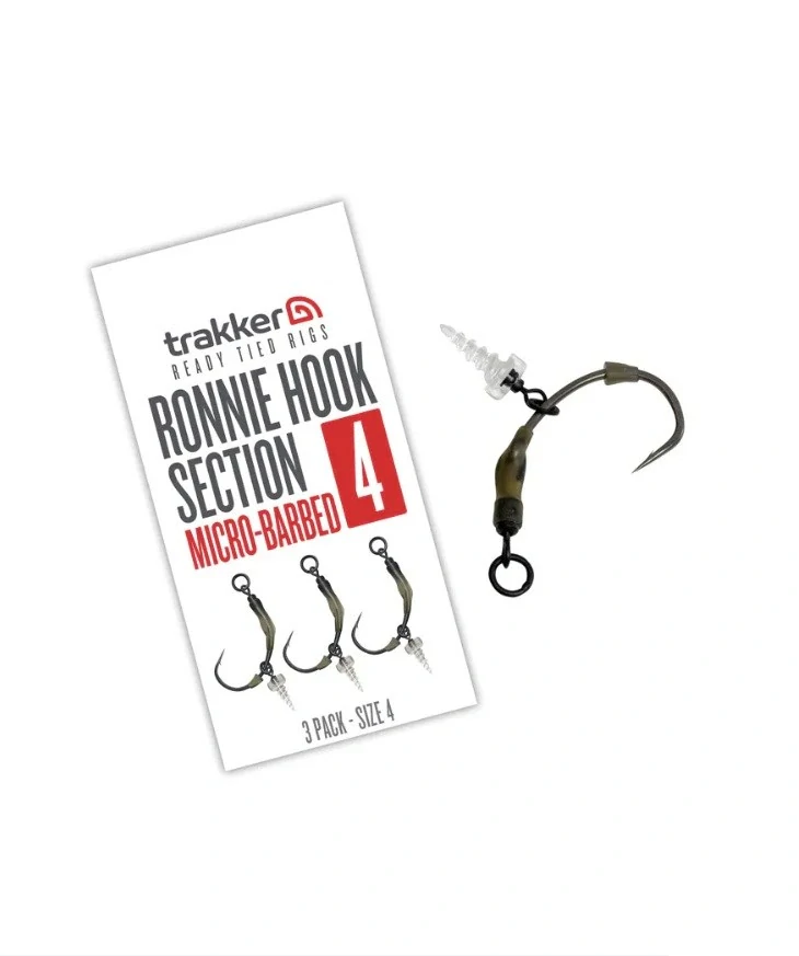Trakker Koncová část návazce Ronnie Hook Section Barbed 3ks