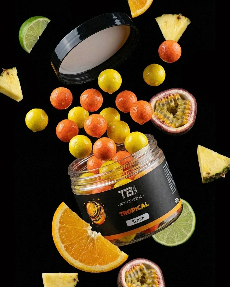 TB Baits Plovoucí Boilie Pop-Up Tropical + NHDC 50g