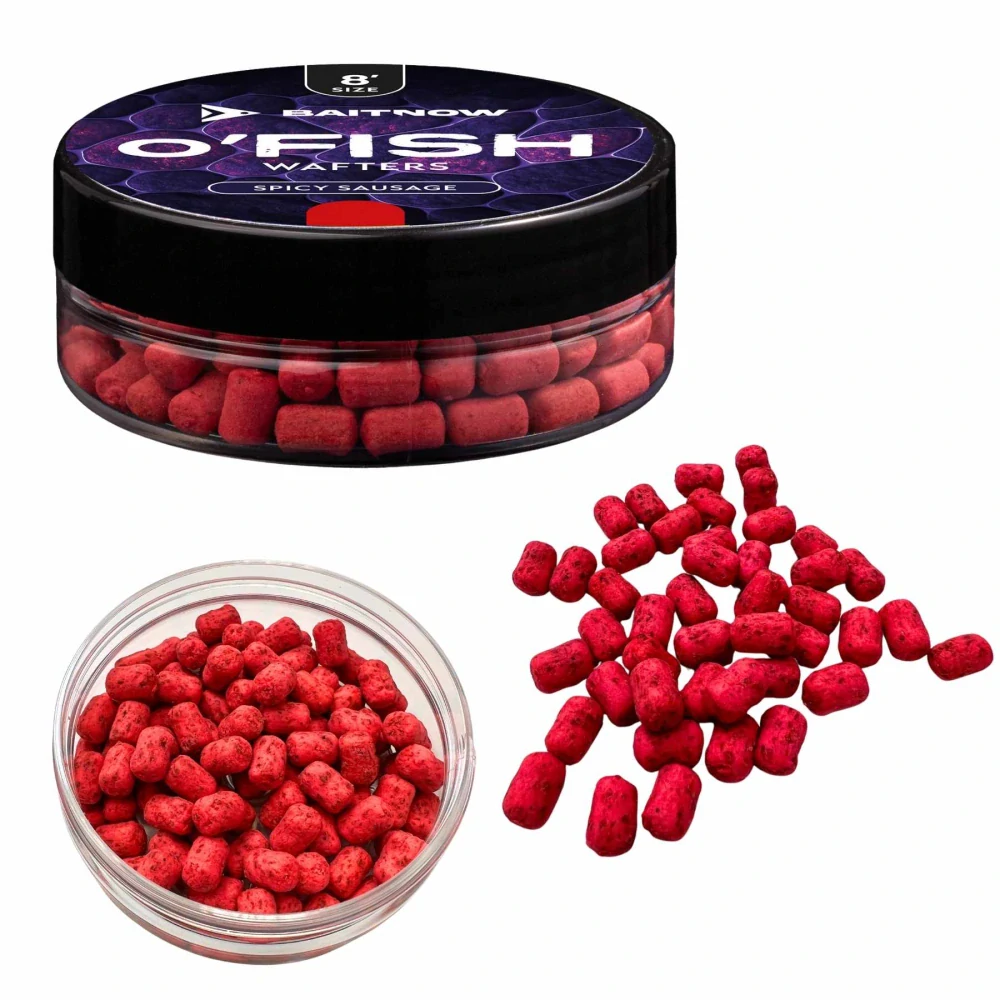 Baitnow Method Feeder Wafters O'FISH Spicy Sausage 8mm 24g