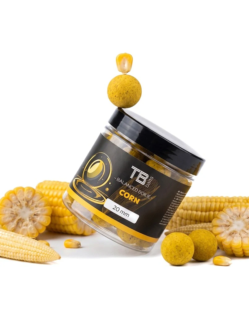 TB Baits Vyvážené Boilie Balanced + Atraktor Corn 100g