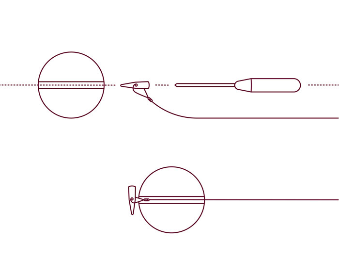 Delphin Nekonečná zarážka Q-STOP žlutá/růžová