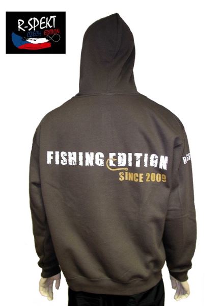 R-spekt Mikina Fishing edition čokoládová