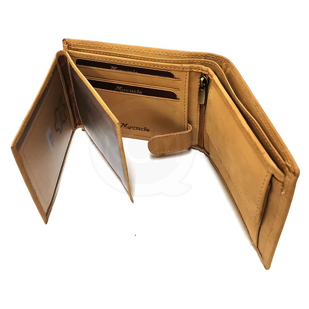 Mercucio Kožená peněženka Hnědá Kapr Lysec