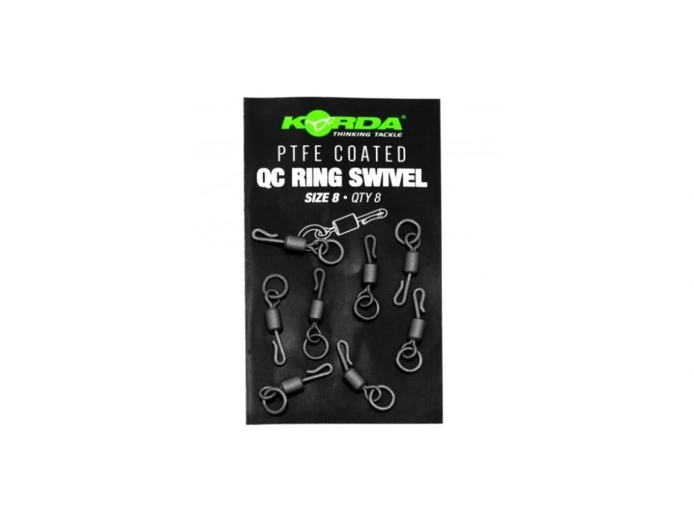 Korda Obratlík PTFE QC Ring Swivel 8 8ks