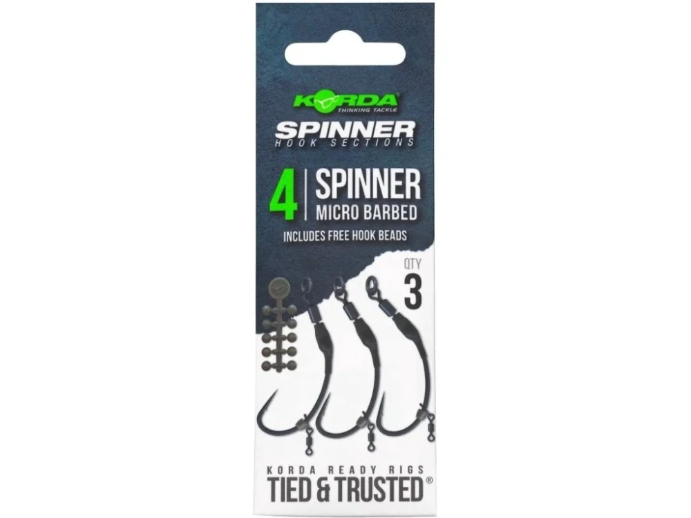 Korda Návazec Spinner Hook Sections Spinner 3ks