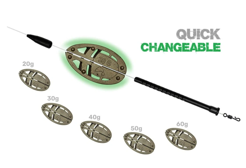 ZFISH Sada Method Feeder Set ZFX 50,60g+Formička