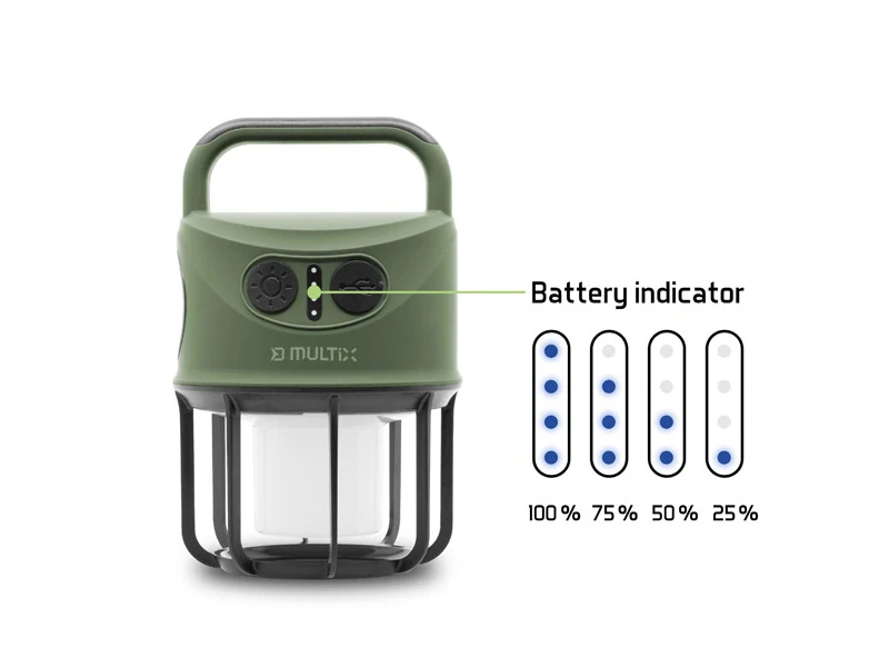 Delphin Kempingová lampa Multix 3W 4400mAh