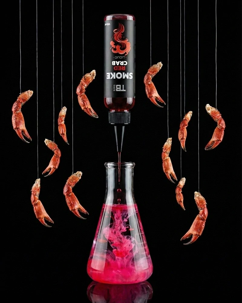 TB Baits Smoke Liquid Red Crab 100ml