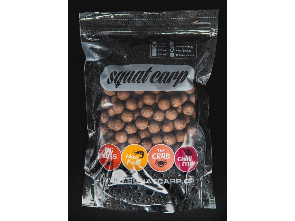 Squat Carp Hotové boilies The Crab 1kg