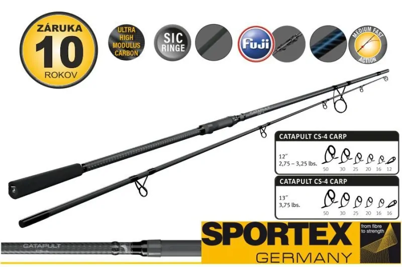 Sportex Kaprový prut Catapult CS-4 Carp 366cm 3,25lb 2díl