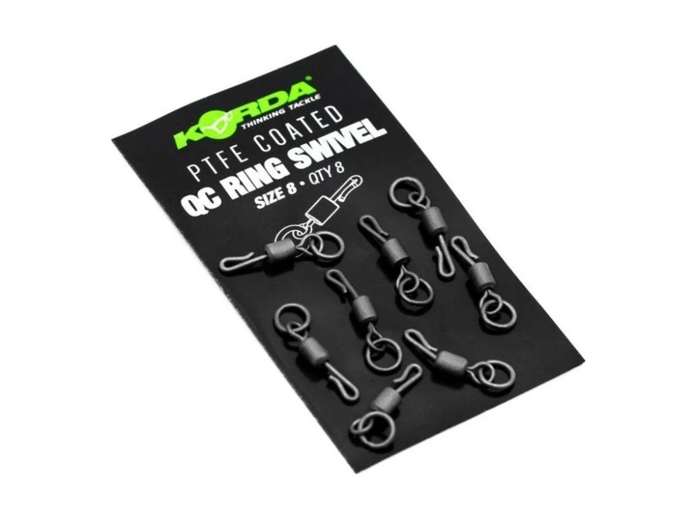 Korda Obratlík PTFE QC Ring Swivel 8 8ks