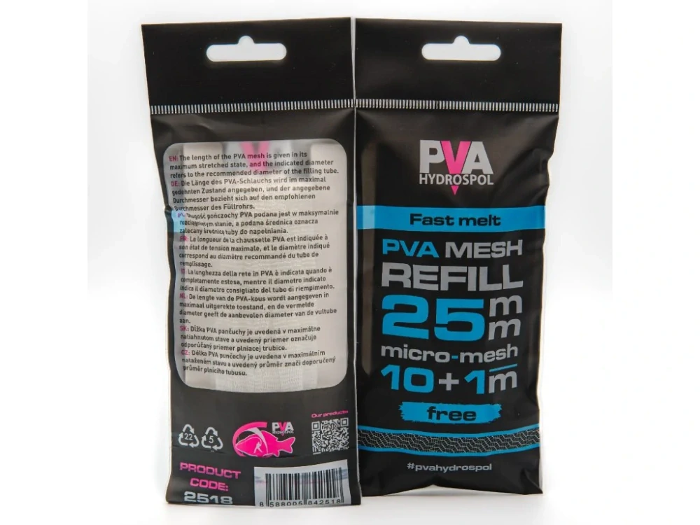 Hydrospol PVA Fast Melt náhradní PVA punčocha 25mm 10+1m