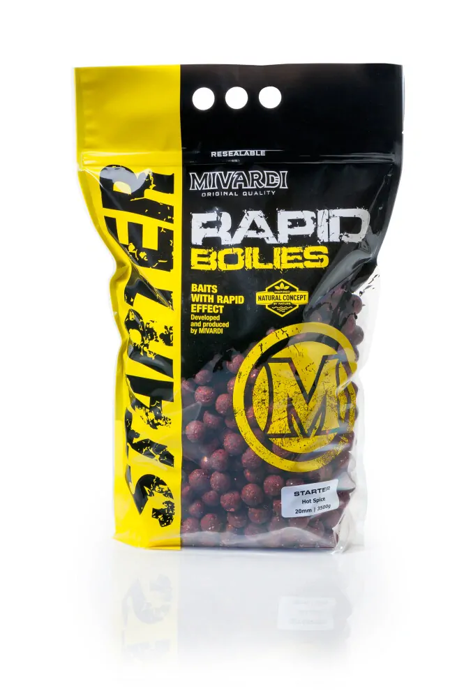 Mivardi Rapid Boilies Starter Hot Spice 20mm 3500g