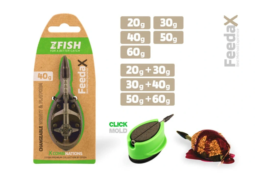 ZFISH Method Feeder Set Feeda X 20,30g + formička