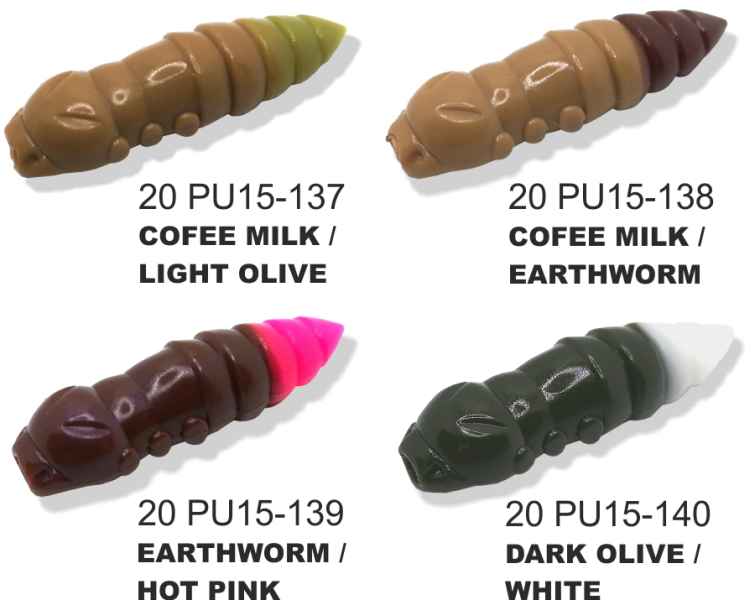 FishUP Dipované umělé nástrahy Pupa 38mm