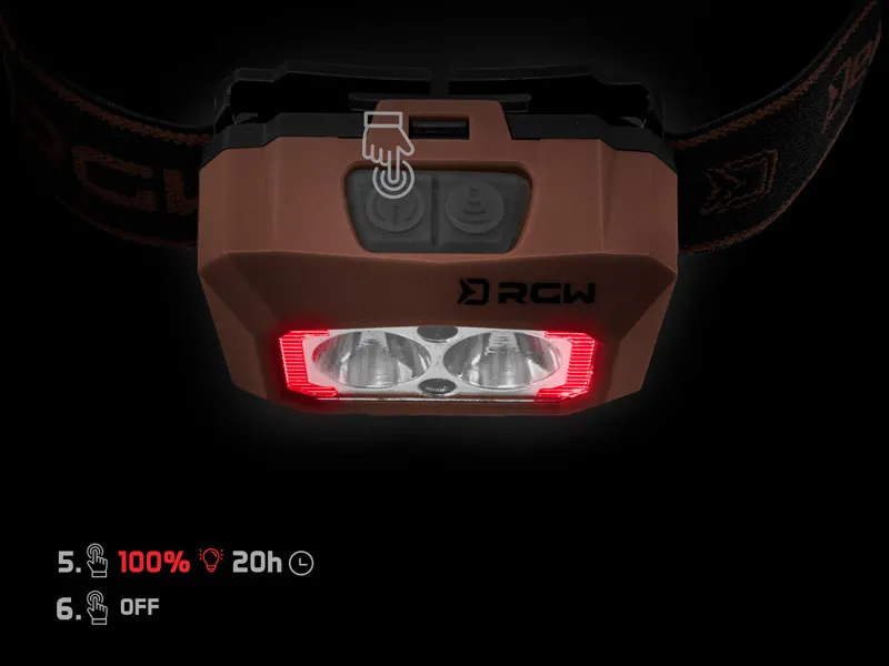 Delphin Čelová lampa RGW PRO UC