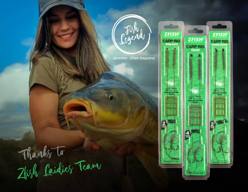 ZFISH Návazec Curve Shank Carp Rig