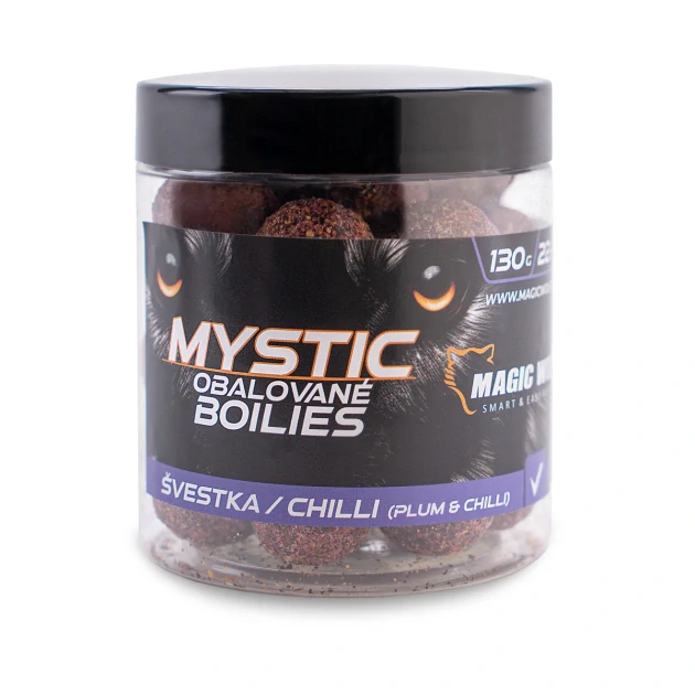 Magic Wolf Mystic Obalované Boilies 22mm 130g