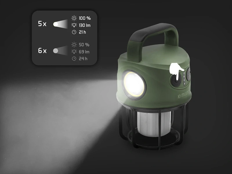 Delphin Kempingová lampa Multix 3W 4400mAh
