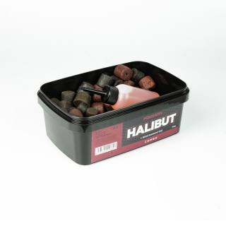Mikbaits Halibut peletový mix 500g + 60ml lososový olej