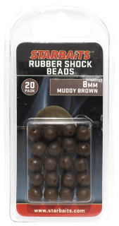 Starbaits Gumová kulička Rubber Shock Beads Hnědá