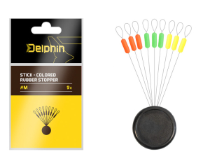 Delphin Stick - Colored rubber stopper M 9ks