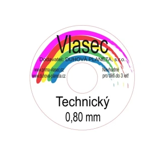 Technický Vlasec Čírý 0.80mm 25m