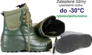 Lemingo Zateplené Holínky Tramp do -30 ° Zelené