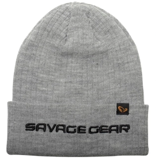 Savage Gear Čepice Fold Up Beanie One Size Light Grey Melange
