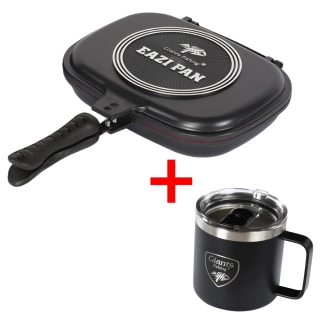 Giants Fishing Akční set Pánev na vaření eazi pan Medium + Nerezový thermo Hrnek 400ml