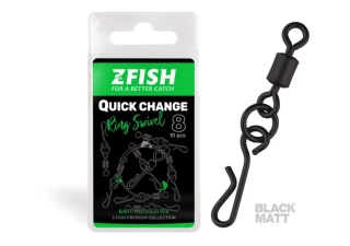 ZFISH Obratlík Quick Change Ring Swivel Matt 8