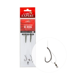 Carp Expert Kaprový návazec Fluorocarbon D-Rig 2ks