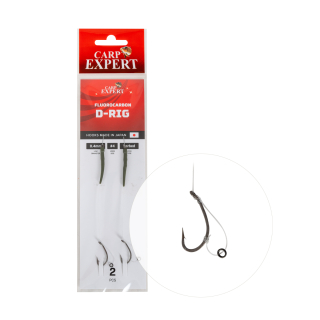 Carp Expert Kaprový návazec Fluorocarbon D-Rig 2ks
