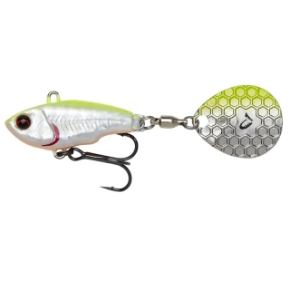 Savage Gear Třpytka Fat Tail Spin NL Sinking Lemon Back Flash