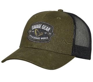 Savage Gear Kšiltovka Badge Trucker Cap Green